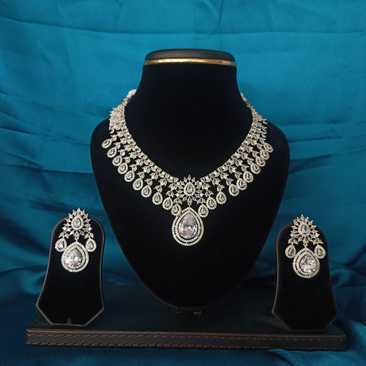 Elegant AD Zirconia Necklace