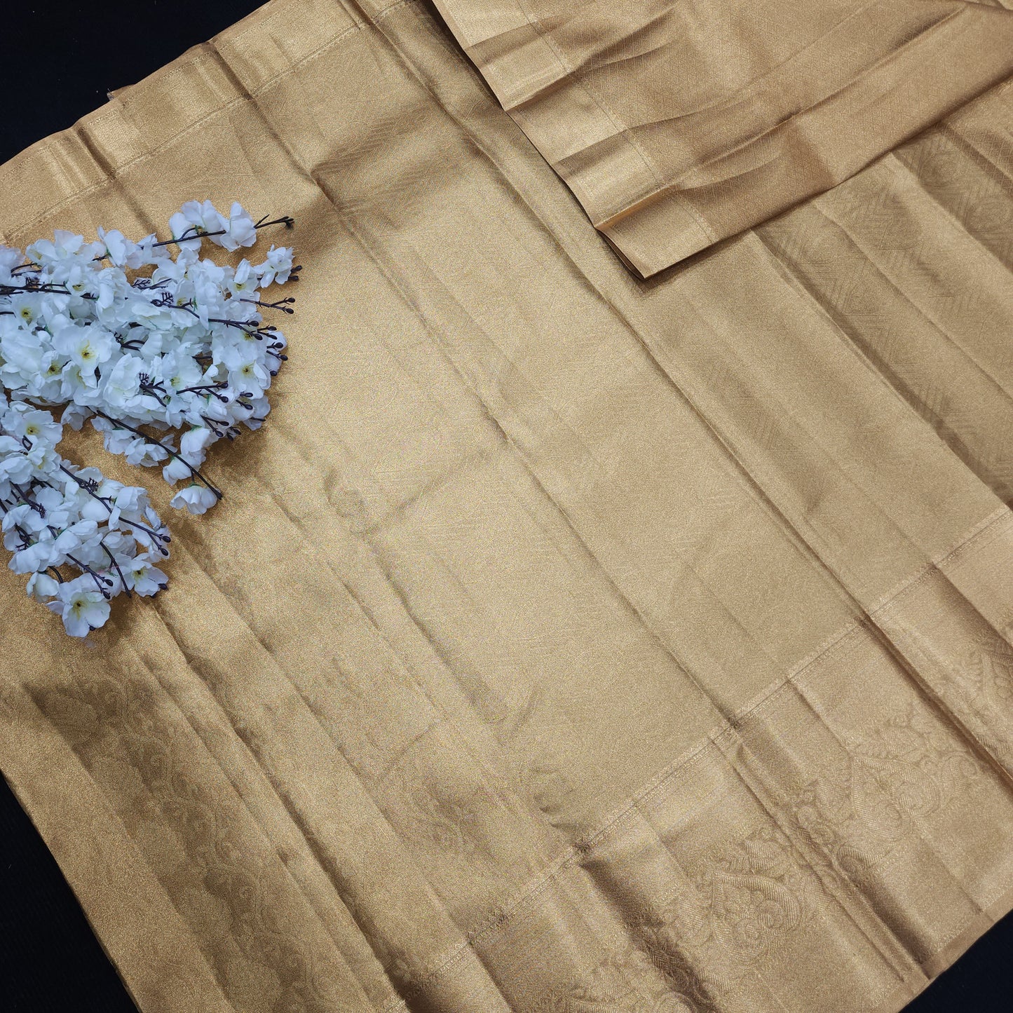 Kanchi Pattu Semi Gold Sarees