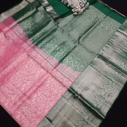 Pure German Silver Zari Pattu Saree