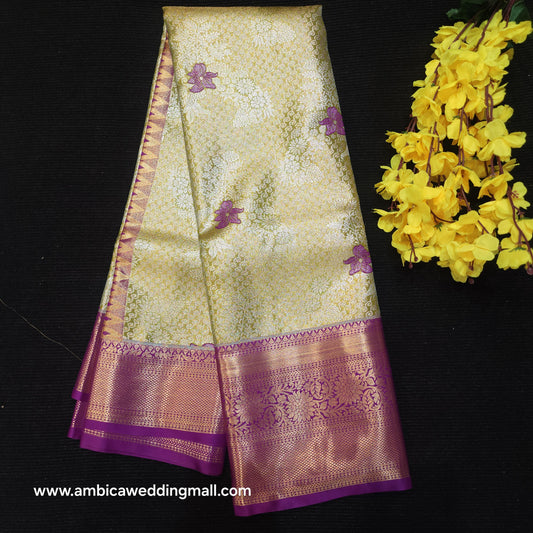 Semi Kanchi Pattu Tissue Sarees