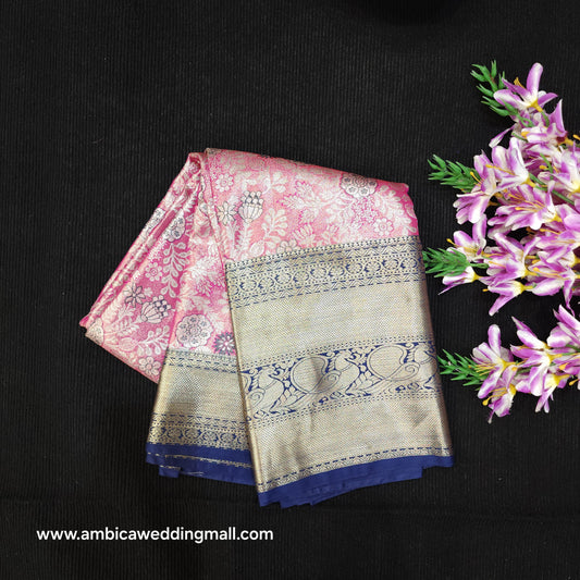 Semi Kanchi Pattu Tissue Sarees