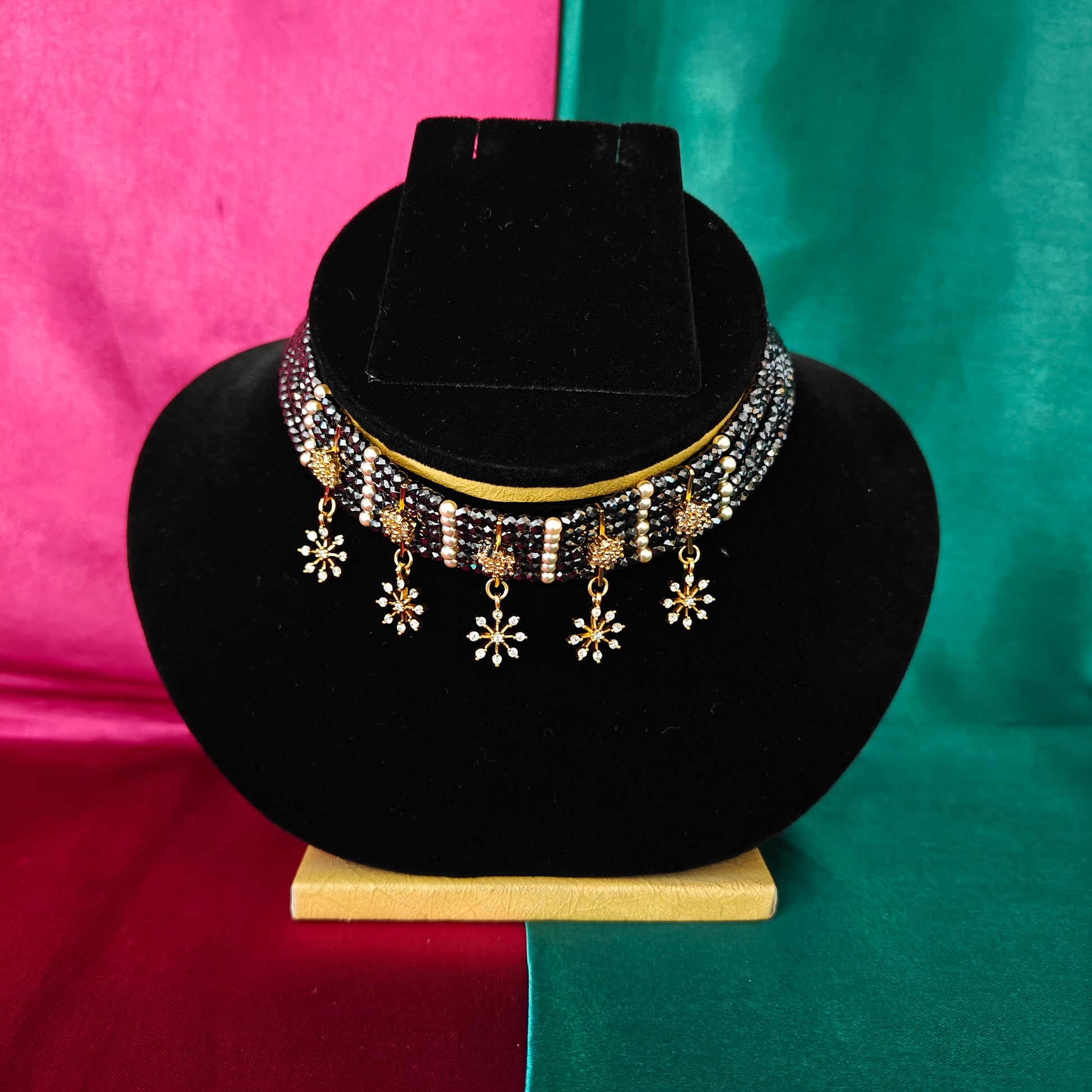 Beautiful Black Coloured Honex Choker - Ambica Wedding Mall