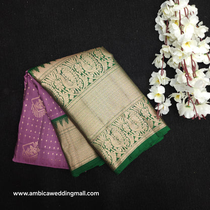 Kanchi Pattu Handloom Butta Light Weight Saree