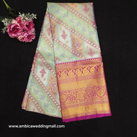 Kanchi Pattu Mix Lehengas [Free Size]