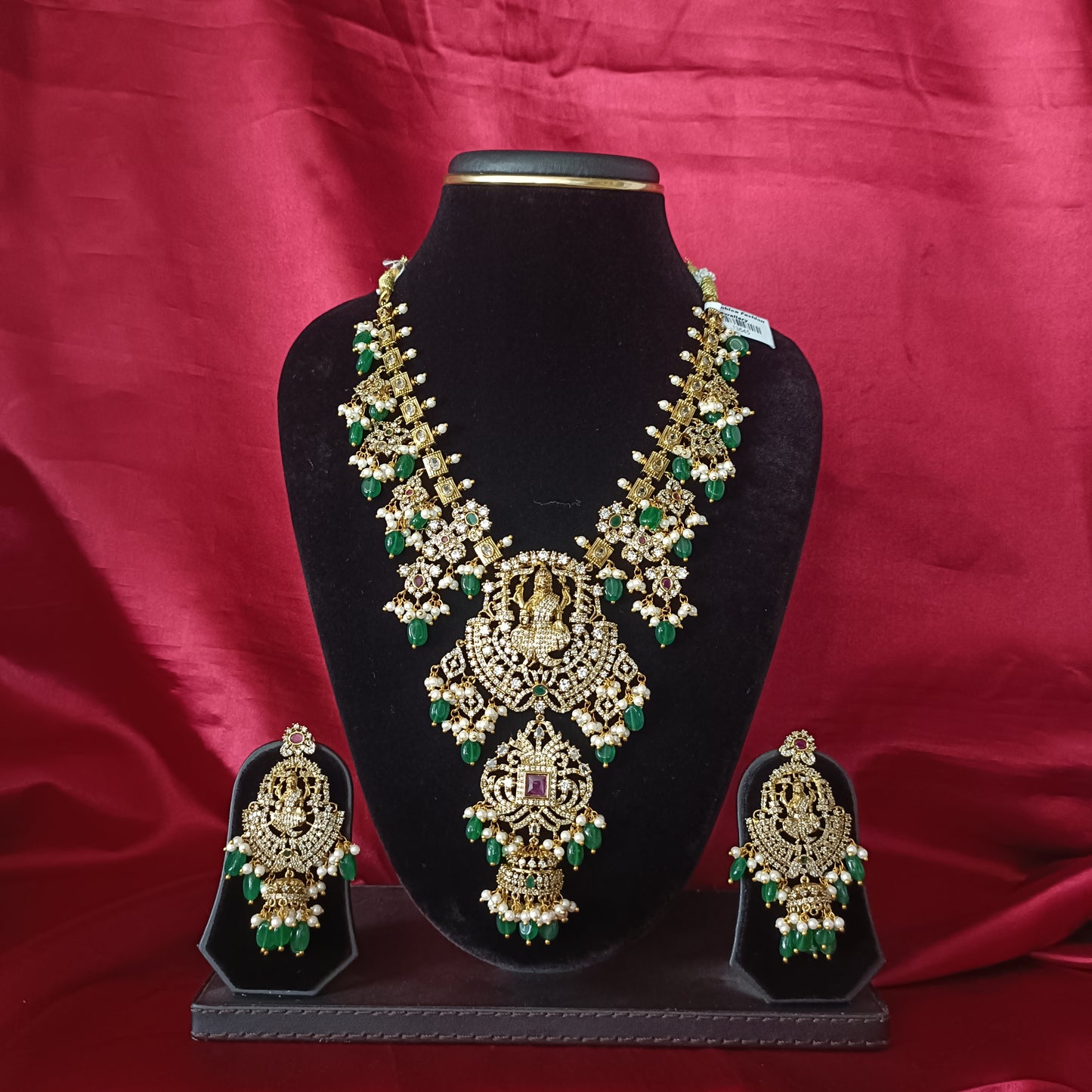 Beautiful Dashavatar Long Haaram With Monalisa Beads