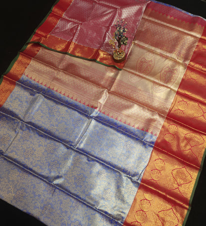 2 Gram gold zari semi kanchi pattu sarees ✨️