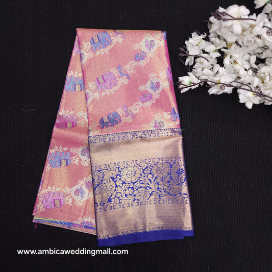 Kanchi Pattu Mix Lehengas [5 To 8 Years ]