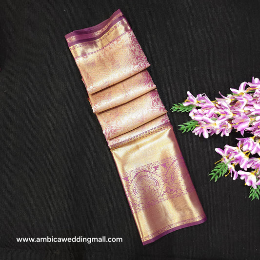 ✨️Semi Kanchi Pattu One Gram Gold Saree💫