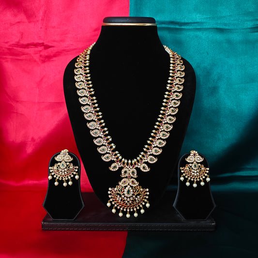 Elegant Nakshi Long Necklace