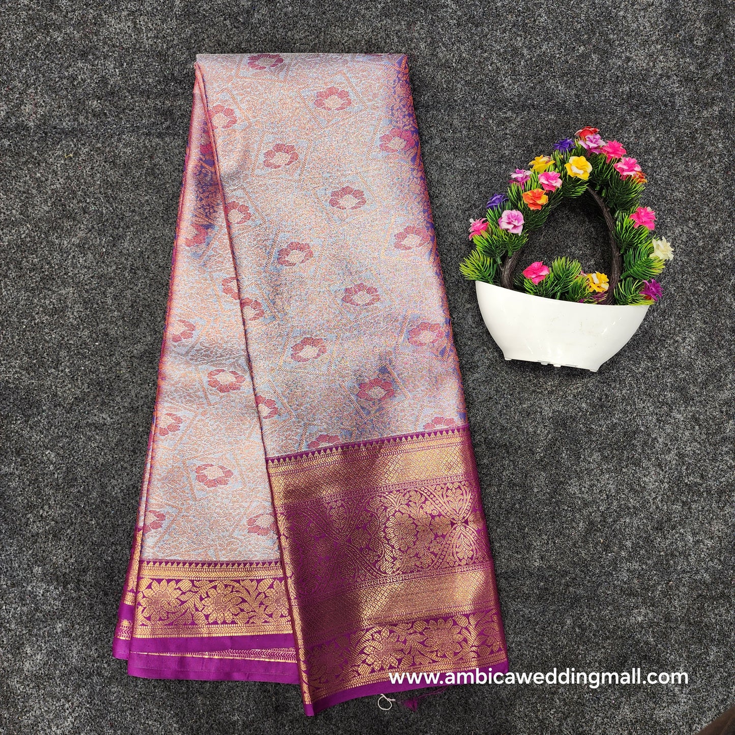 Kanchi Pattu 2gram gold mix pattu saree