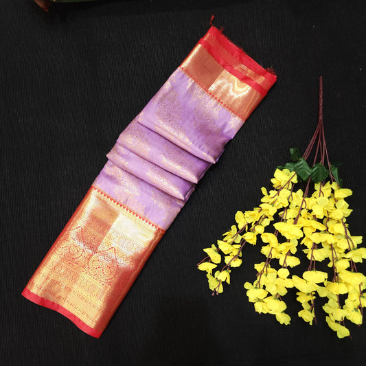 Special Lavender Semi Kanchi Pattu Saree