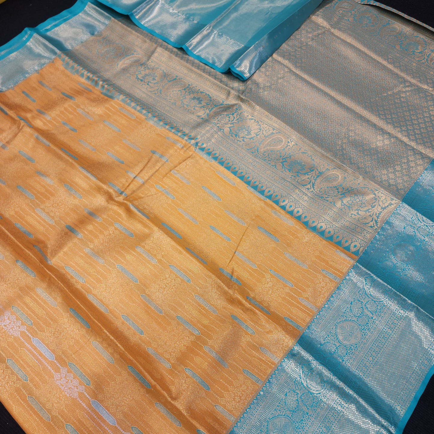 Semi Kanchi Pattu Tissue Sarees