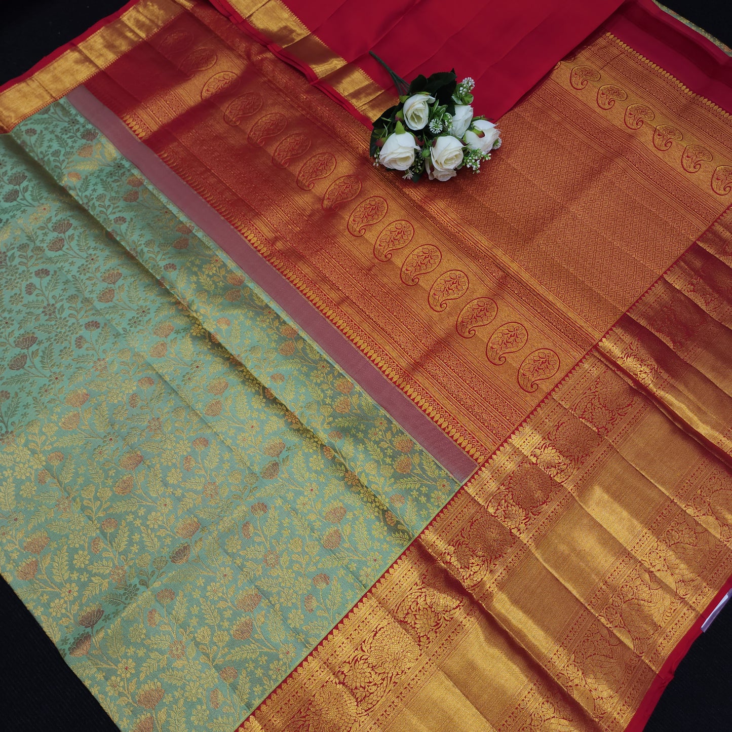 Bridal Resham Pure Handloom Kanchi Sarees