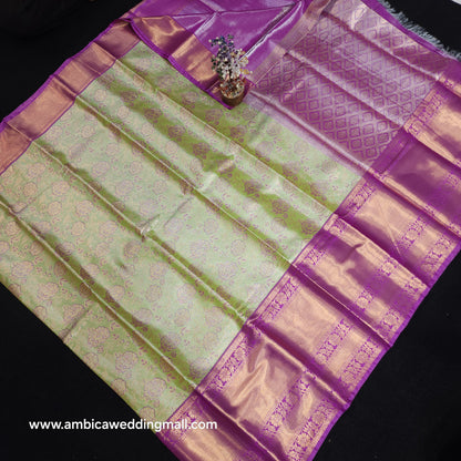 2 Gram gold zari semi kanchi pattu sarees ✨️