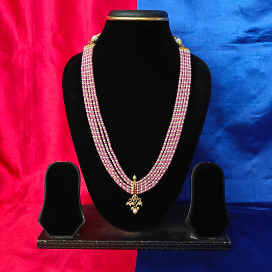 Beautiful Ruby coloured Honex Necklace