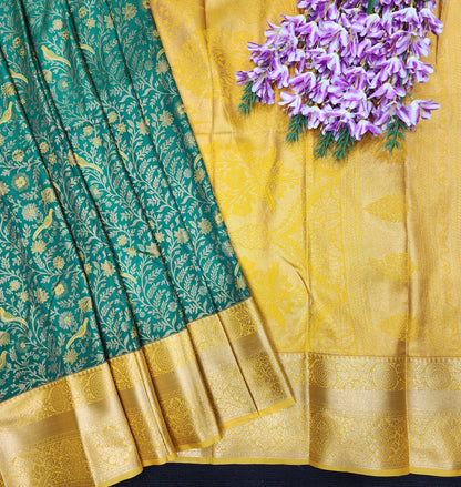 2 Gram gold zari semi kanchi pattu sarees ✨️