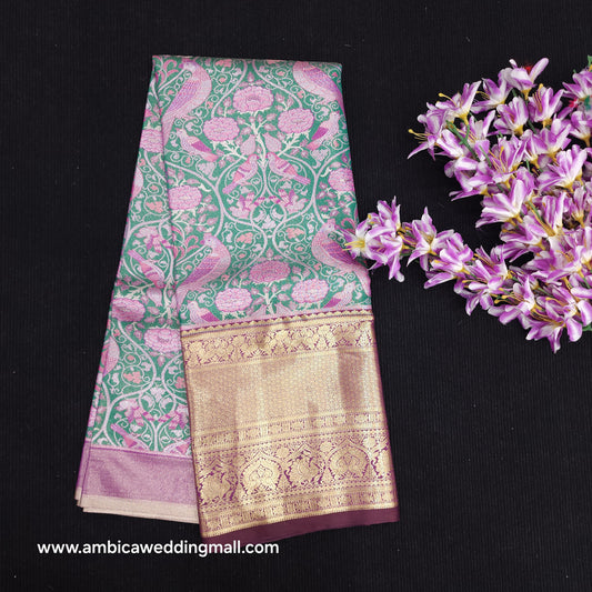 Kanchi Pattu Mix Lehengas [Free Size]