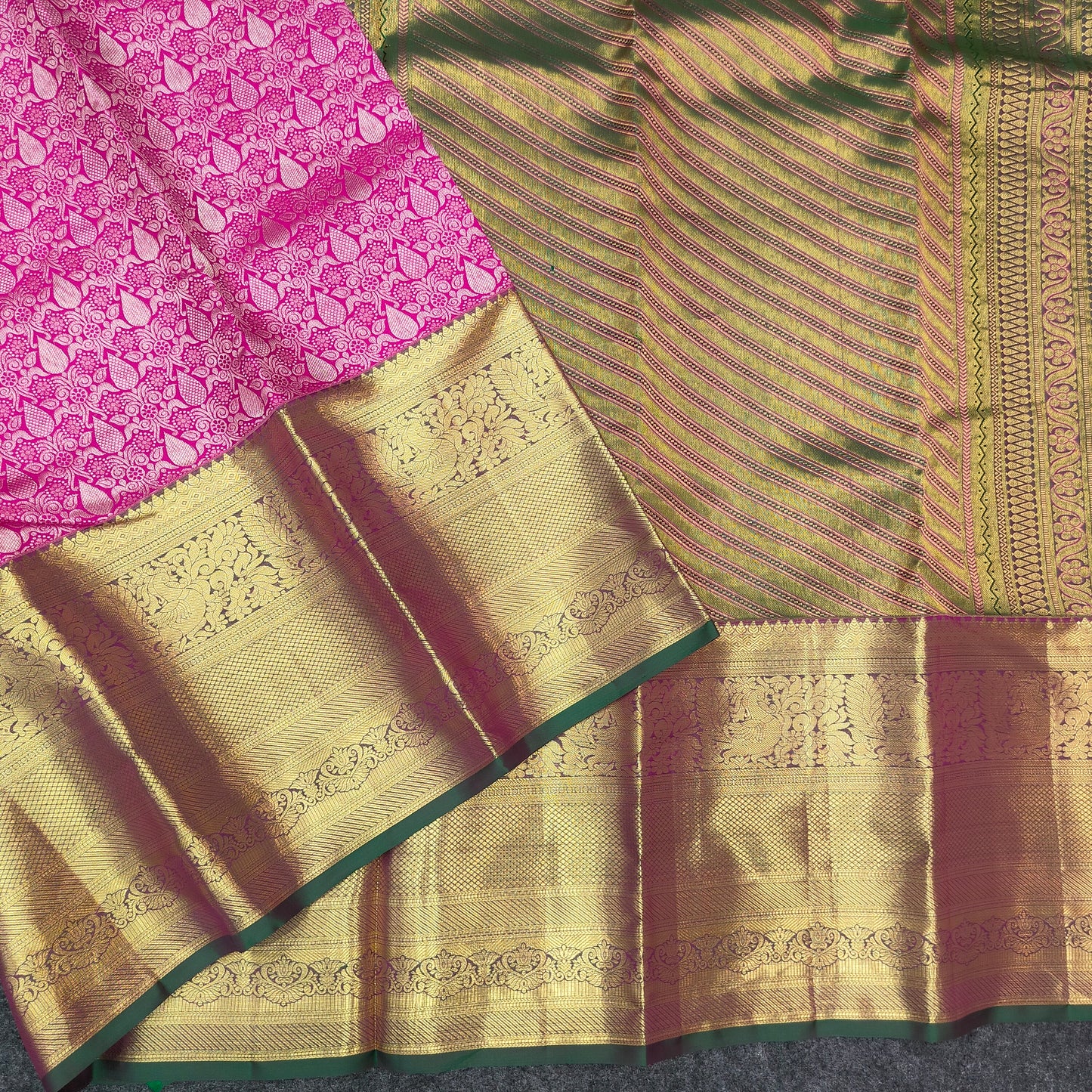 Kanchi Pattu Bridal Pure Zari Saree