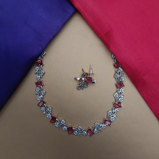 Beautiful Silver Short Necklace