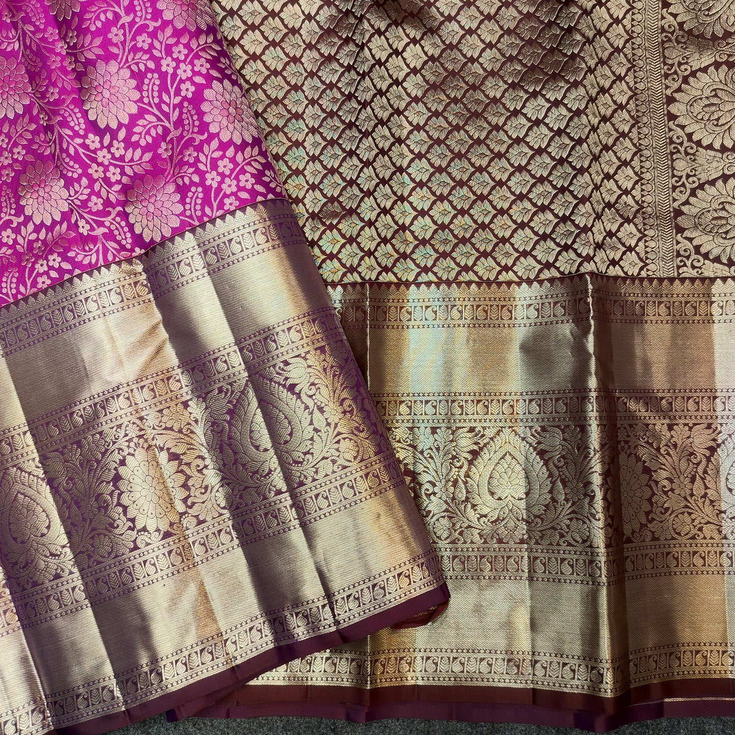 Pure Resham Bridal Kanchi Pattu Handloom Saree