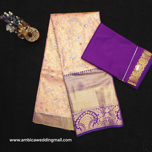 Buy Stunning Kanchi pattu mix Lehenga [Free Size]
