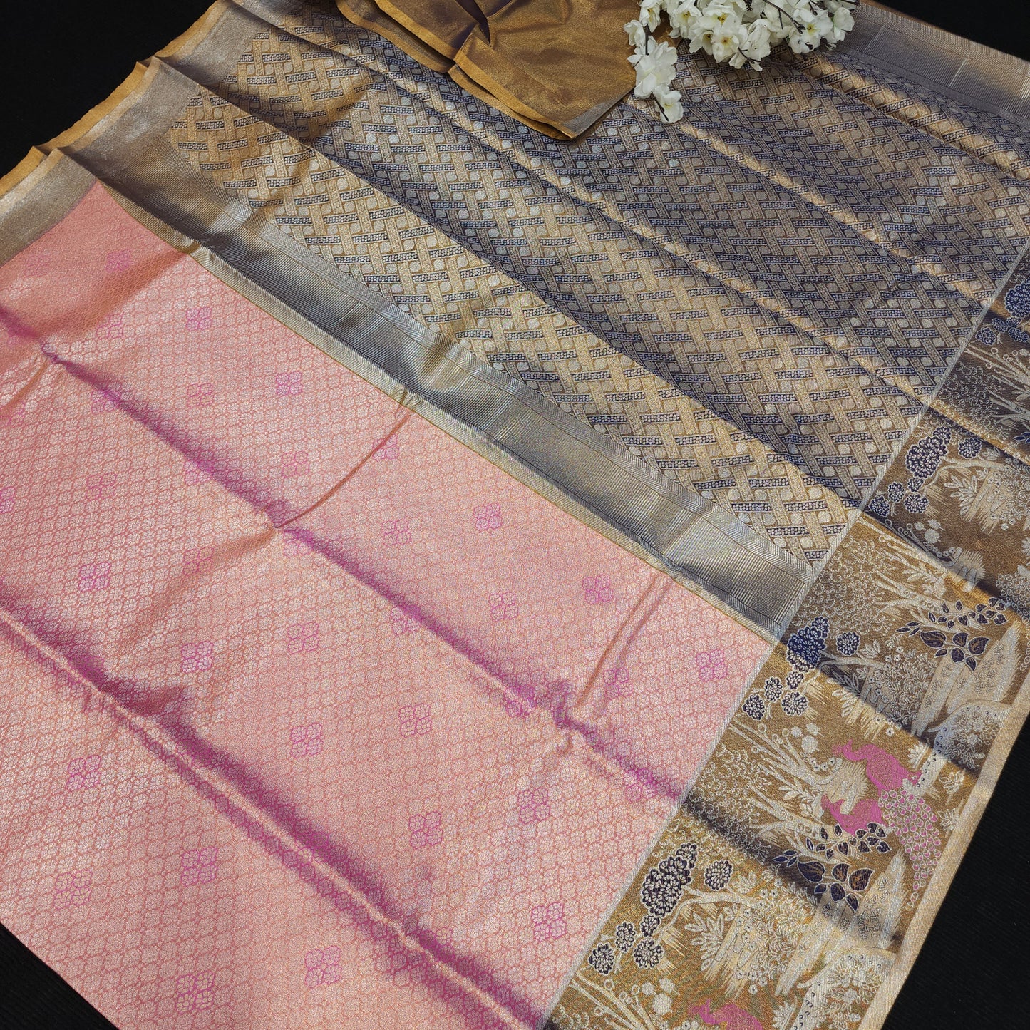 Skirt Border Kanchi Pattu Saree