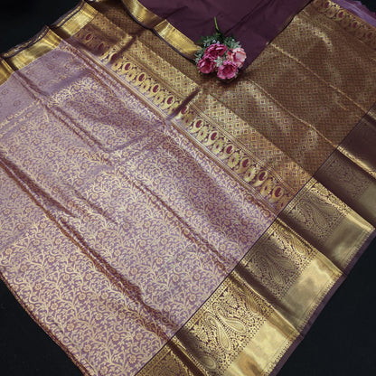 Resham Brocade Semi Kanchi Pattu Saree