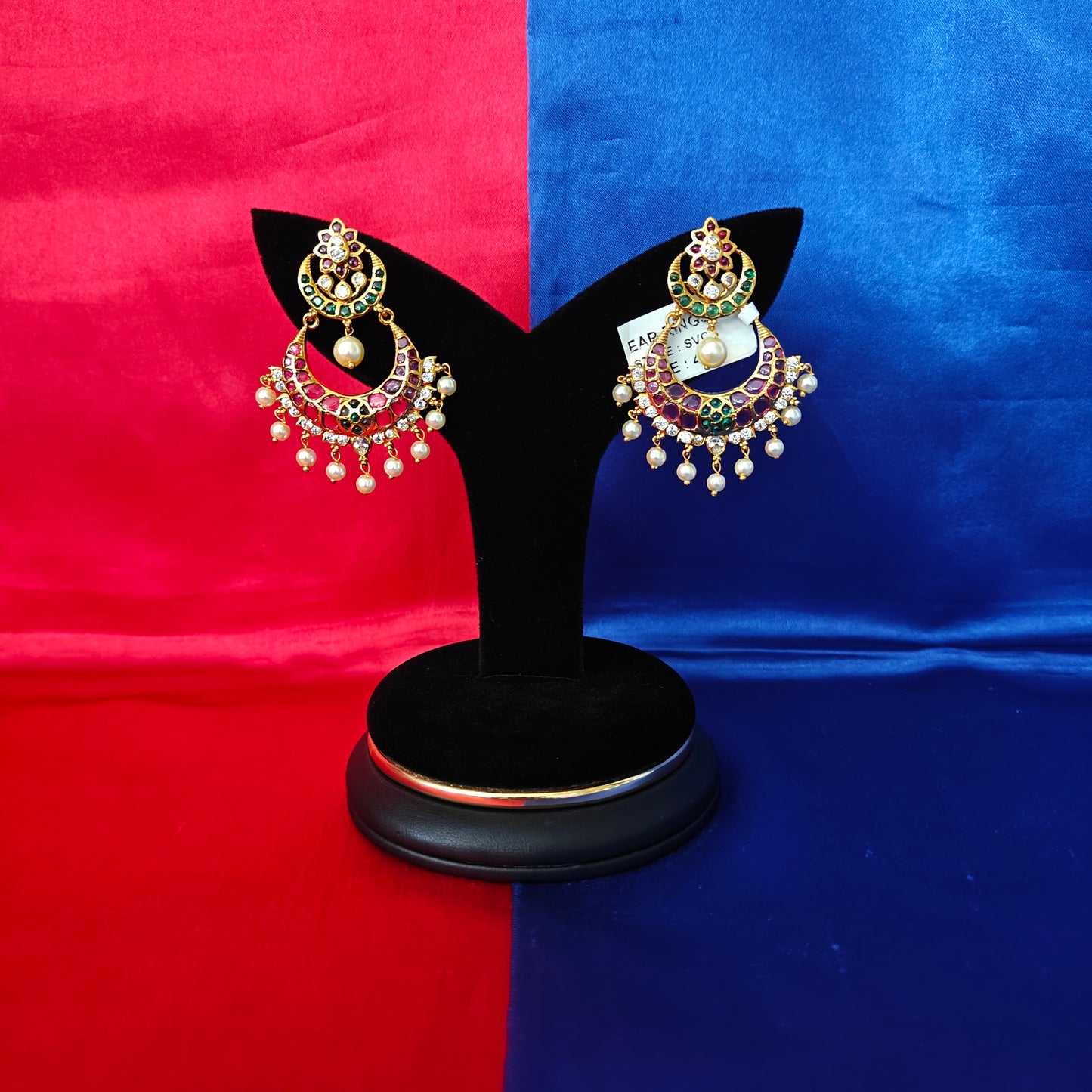 Beautiful Jadau Kundan Chandbali Earring