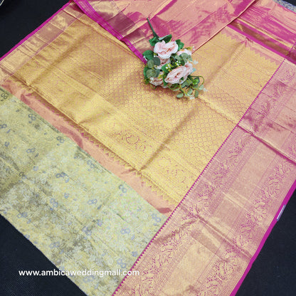 Pure Tissue Powerloom Bridal Kanchi Pattu Saree😍✨️