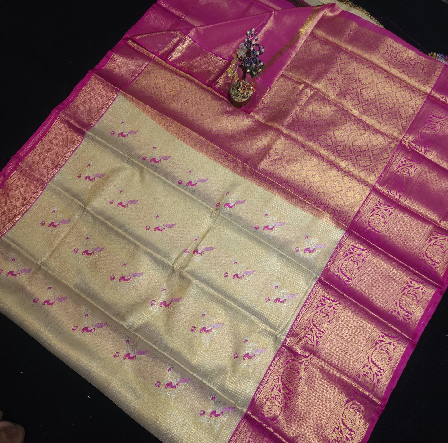 2 Gram gold zari semi kanchi pattu sarees ✨️
