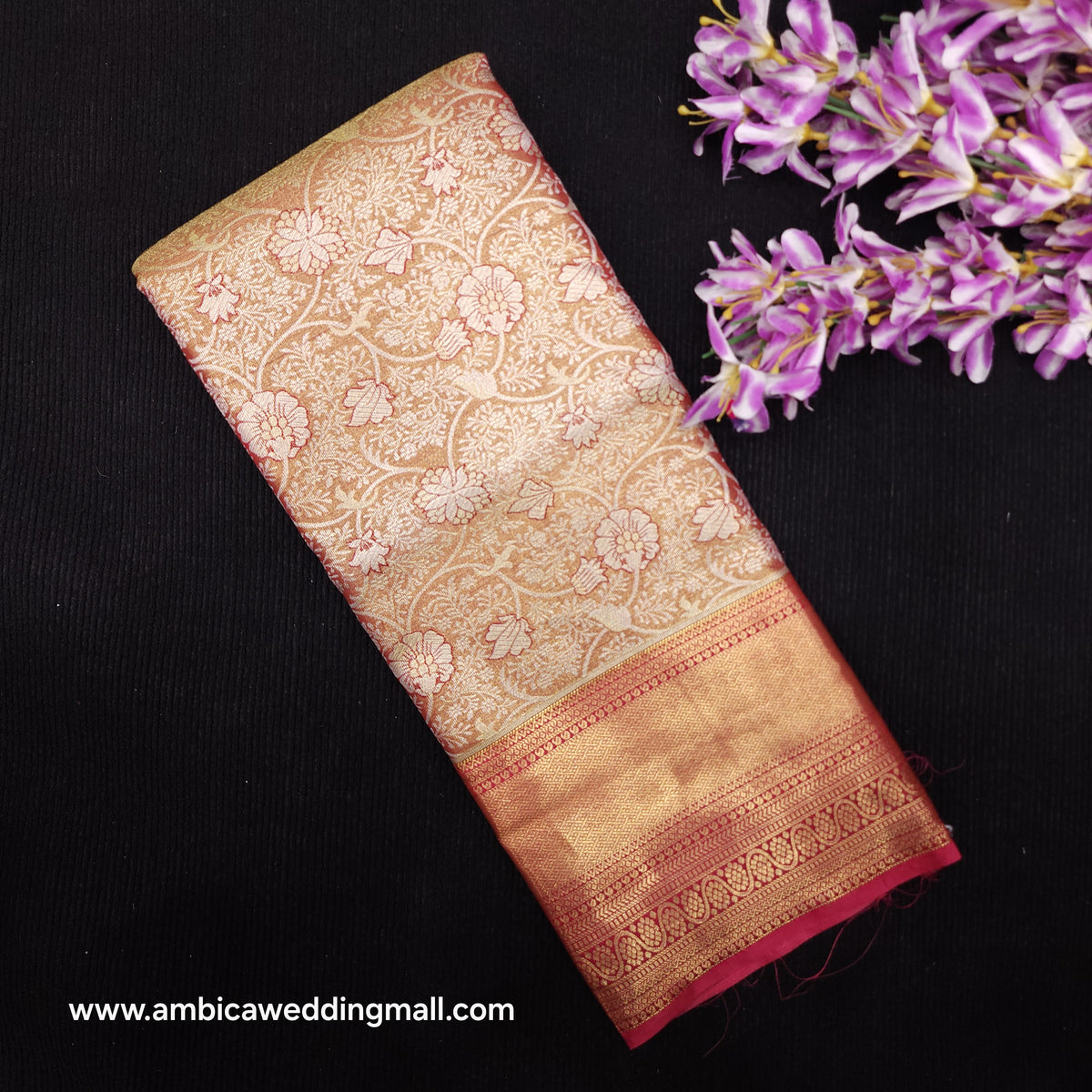 1 Gram Gold zari semi kanchi pattu saree✨️