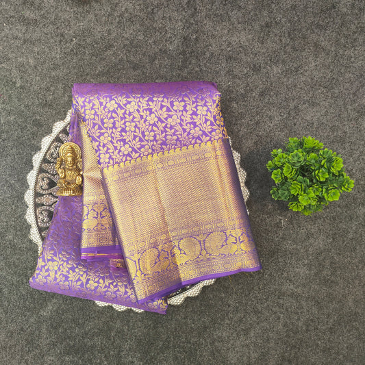 Kanchi Pattu Bridal Pure Zari Saree