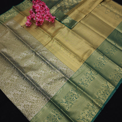 ✨️Semi Kanchi Pattu One Gram Gold Saree💫