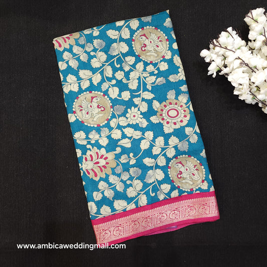 Kalamkari Dola Silk Saree