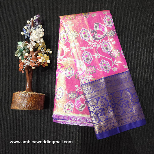 Kanchi Pattu Mix Lehengas [0 to 1.5 Years]