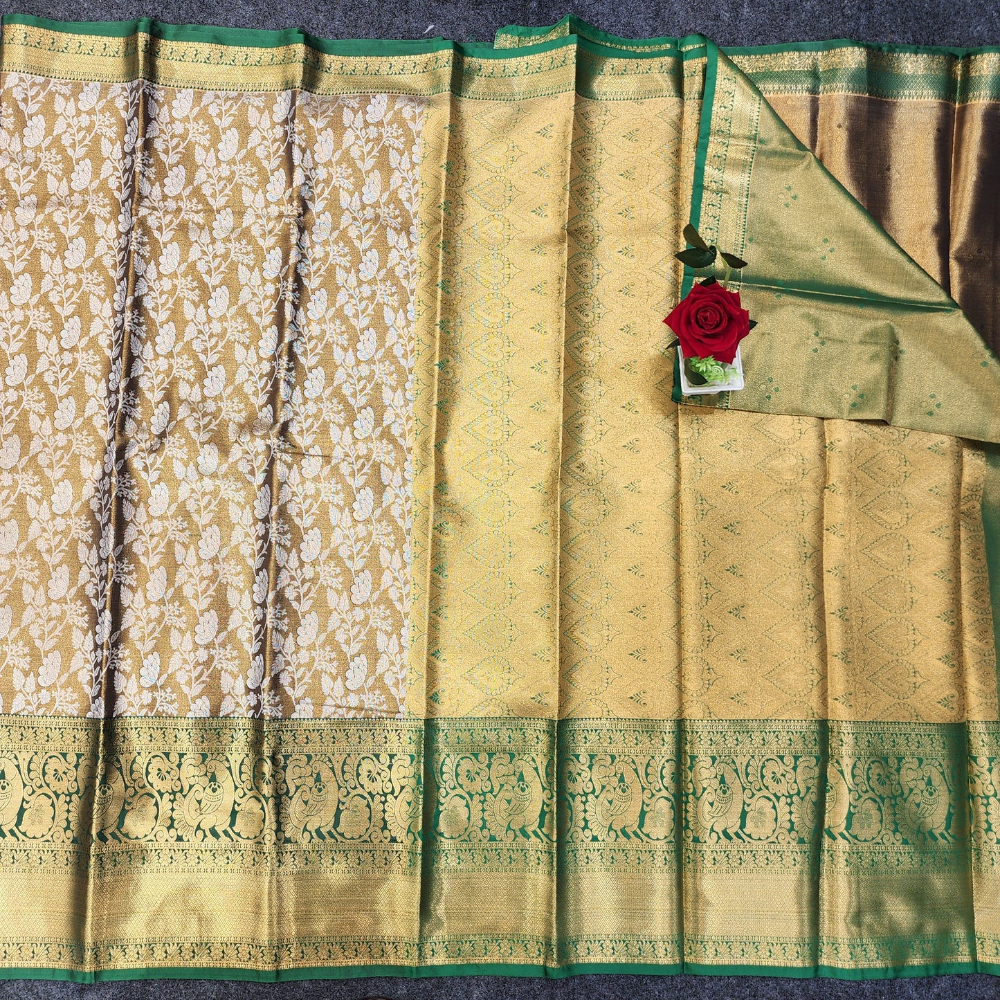 1 Gram Gold Zari mix pattu sarees 😍