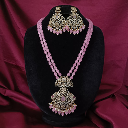 Elegant Pink Beads Maala