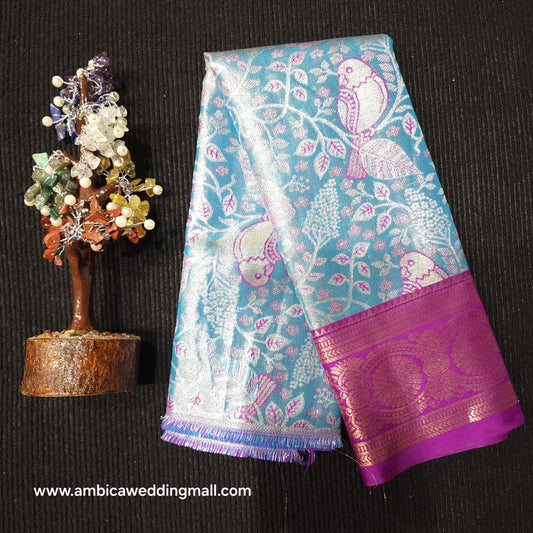 Kanchi Pattu Mix Lehengas [0 to 1.5 Years]