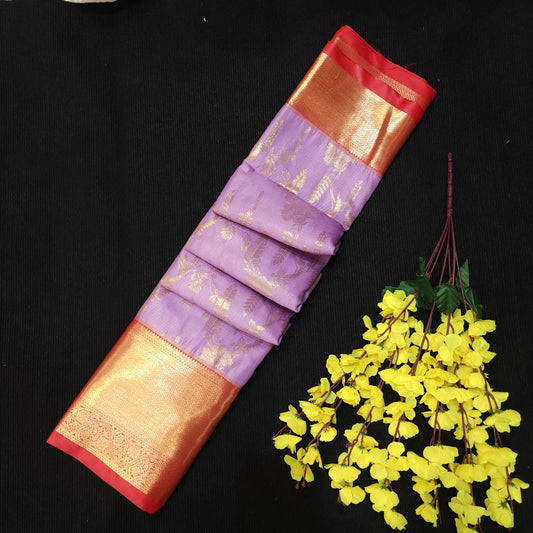 Special Lavender Semi Kanchi Pattu Saree