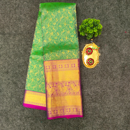 Kanchi Pattu Bridal Pure Zari Saree