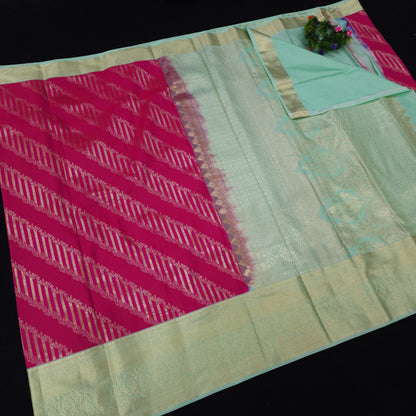 Resham Mix Kanchi Pattu Checks Sarees