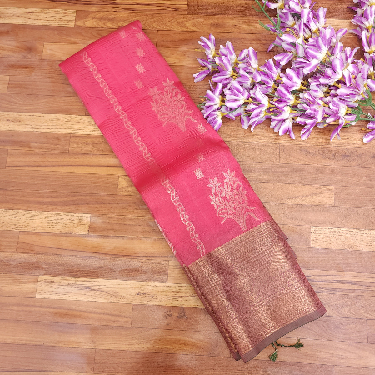 Semi Resham Kanchi Pattu Saree