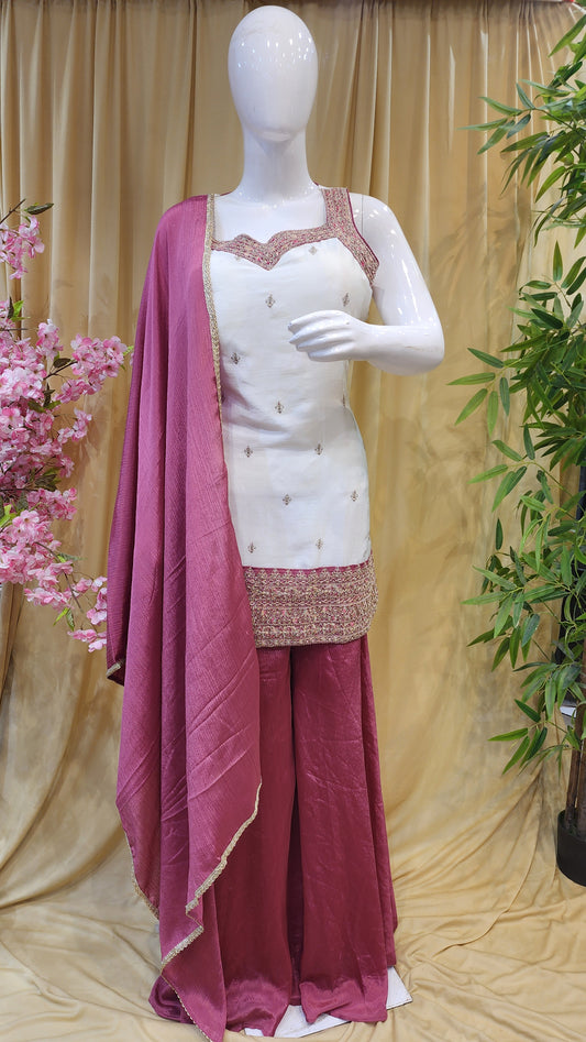 Fancy Sharara Dress [XXL Size]