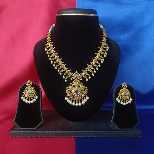 Beautiful Nakshi Short Necklace