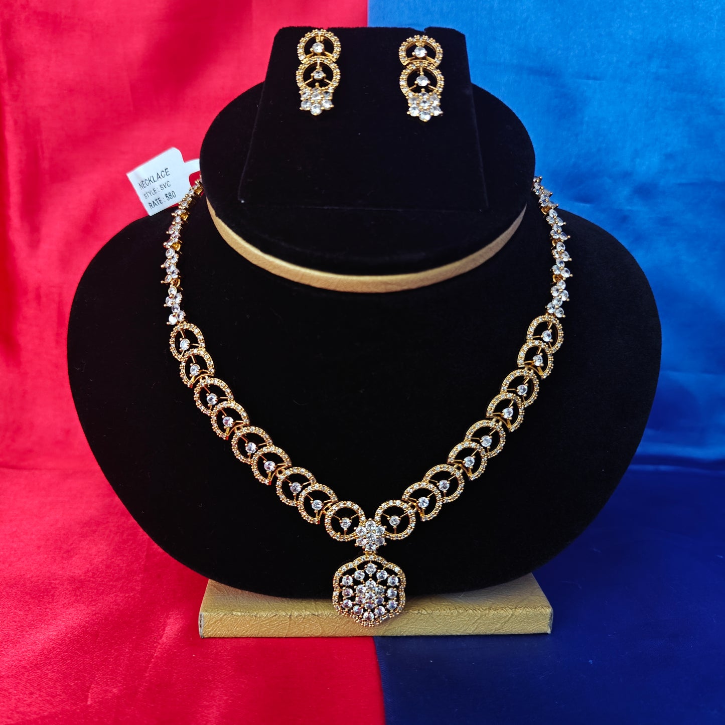 Beautiful Mini Haaram In White Stone