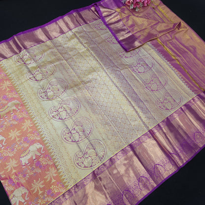Semi Kanchi Pattu Sarees 😍✨️