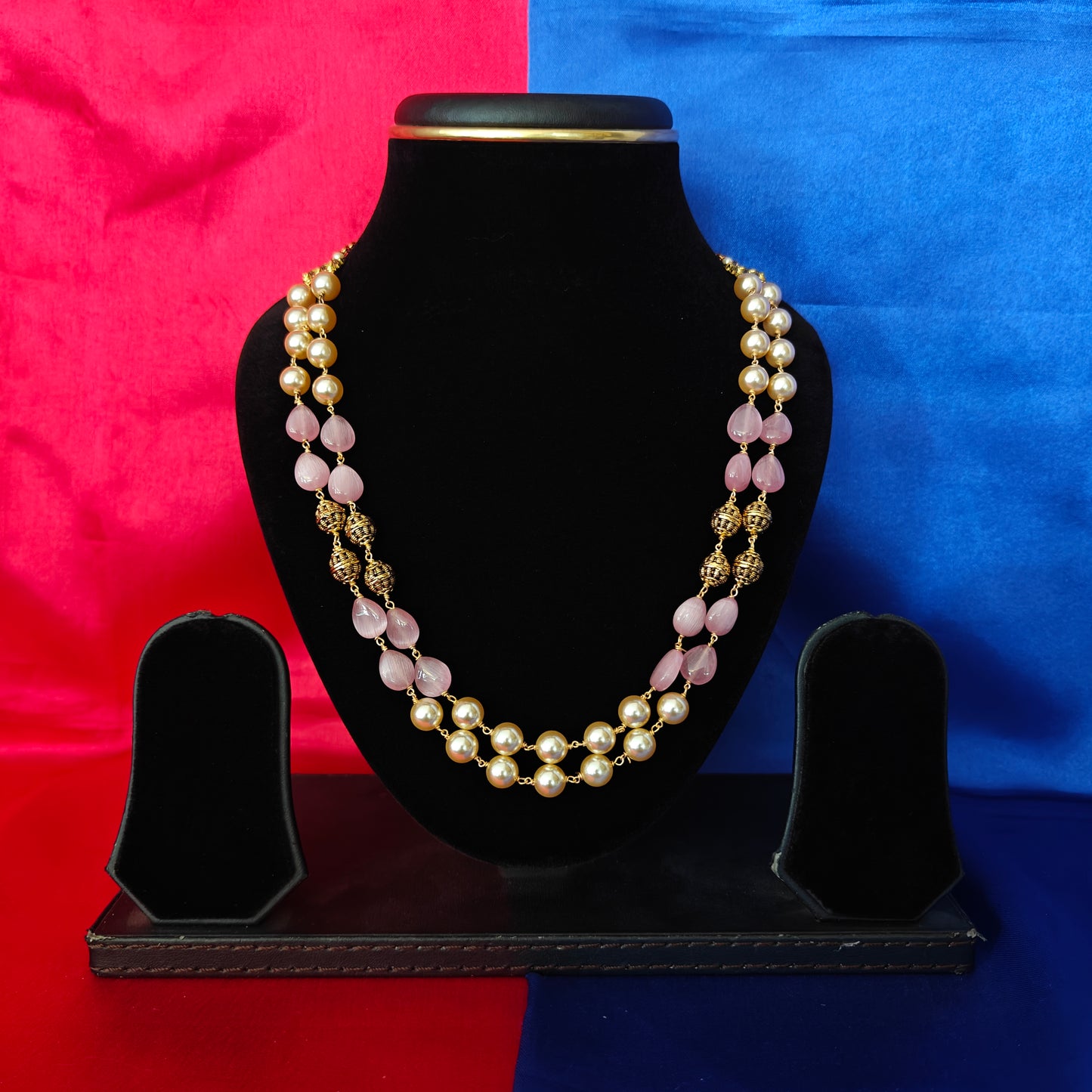 Beautiful Beads Mala In Baby Pink Colour