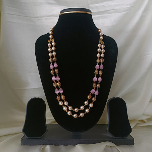 Elegant Beads Maala With Two Layers