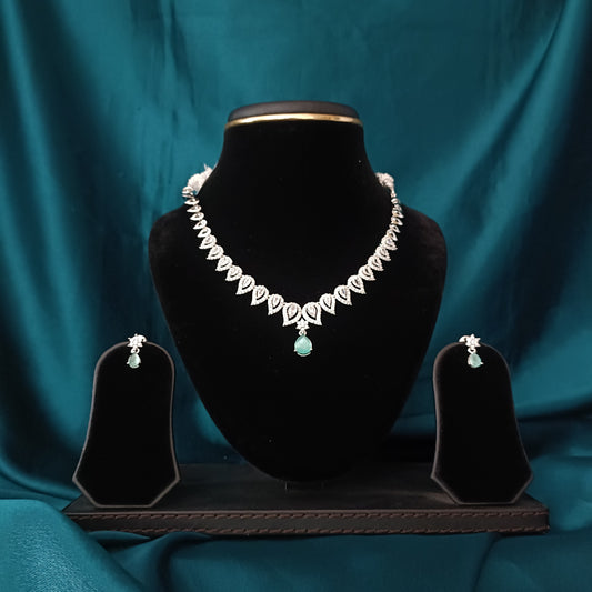 Elegant AD Zirconia Necklace