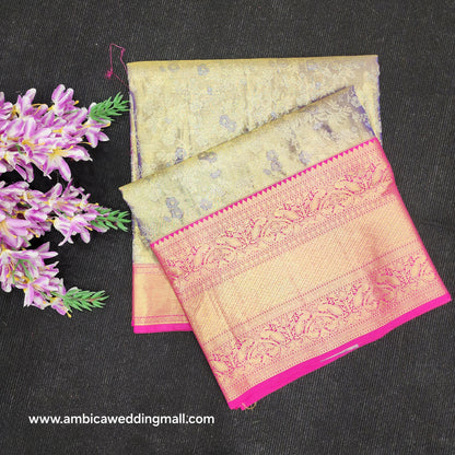 Pure Tissue Powerloom Bridal Kanchi Pattu Saree😍✨️